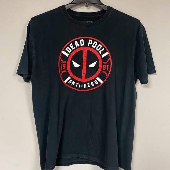 Marvel Dead Pool Anti-Hero  T-Shirt Black Red Sz XL Unisex, Marvel , Good shape! - Picture 1 of 6